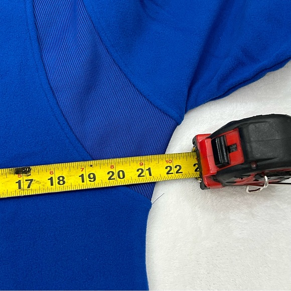 Majestic Baseball Dodgers Blue Poly Tech Fleece Pullover Long Sleeve Shirt MLB - Picture 11 of 13